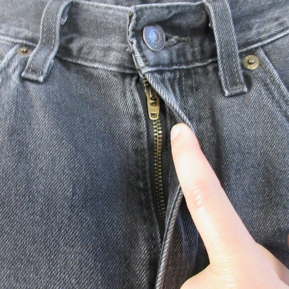 Levi's Premium Dad Jean 24 Black 100% Cotton Denim Baggy Streetwear Vintage 538 - Picture 8 of 15